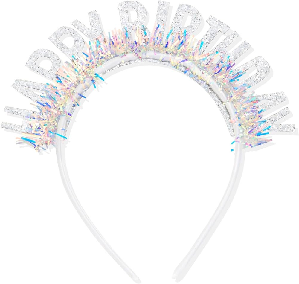 CIEHER Birthday Crown Birthday Headband, Birthday Headband, Happy Birthday Headband for Women Gir... | Amazon (US)