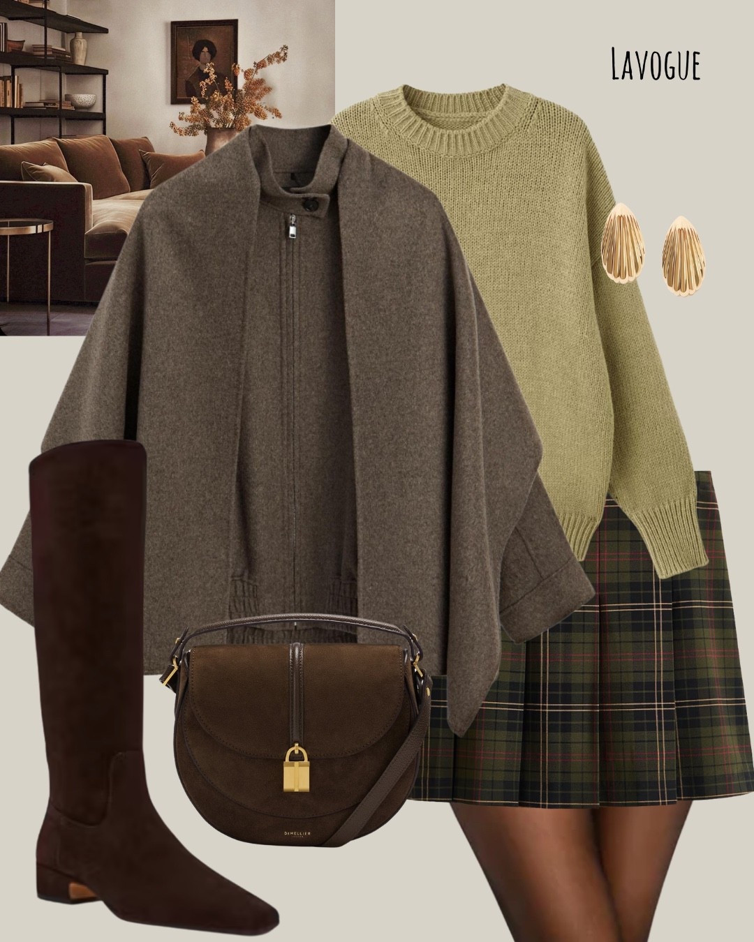 Cozy fall layers 🍂
Loving this mix of textures — a wool jacket + scarf over a green chunky knit cardigan and plaid mini skirt. Finished with brown suede knee-high boots and a matching bag for that polished, cozy vibe. Perfect for crisp fall days! 🤎


#LTKFallStyle #OOTD #FallLayers #CozyChic #LTKFinds #Fallboots 

#LTKSeasonal #LTKFindsUnder100 #LTKShoeCrush