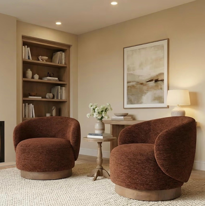 Swivel Accent Chair Modern Round Barrel Armchair with Upholstered Performance Fabric for Living Room Bedroom Waitingroom,2 Box,Red #accentchair #livingroomfurniture #homefurniture #swivelchairs

#LTKHome