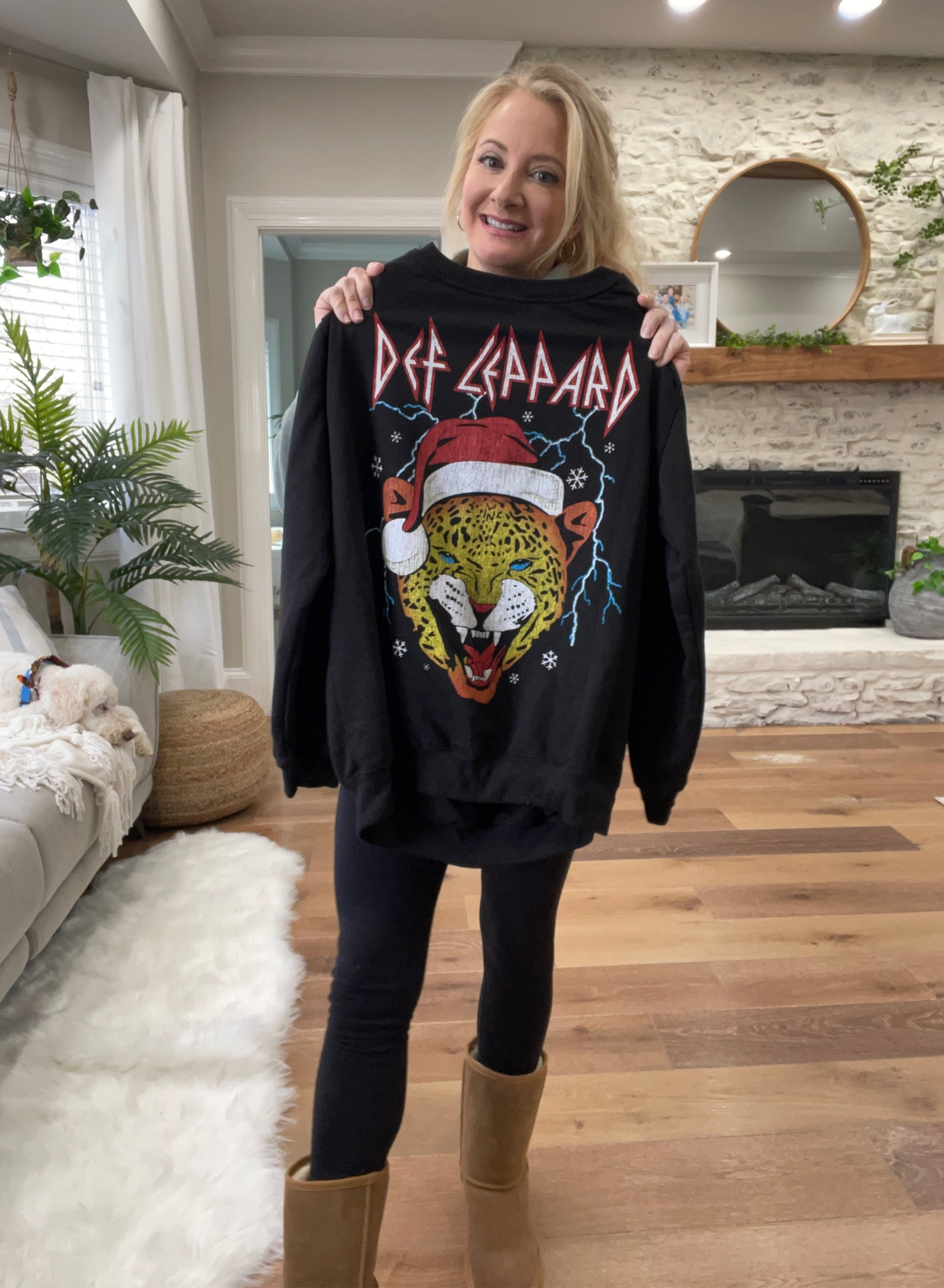 Where my big hair bands girls at??? Christmas Def Leppard sweatshirt from Target. 

#LTKunder50 #LTKCyberweek #LTKHoliday
