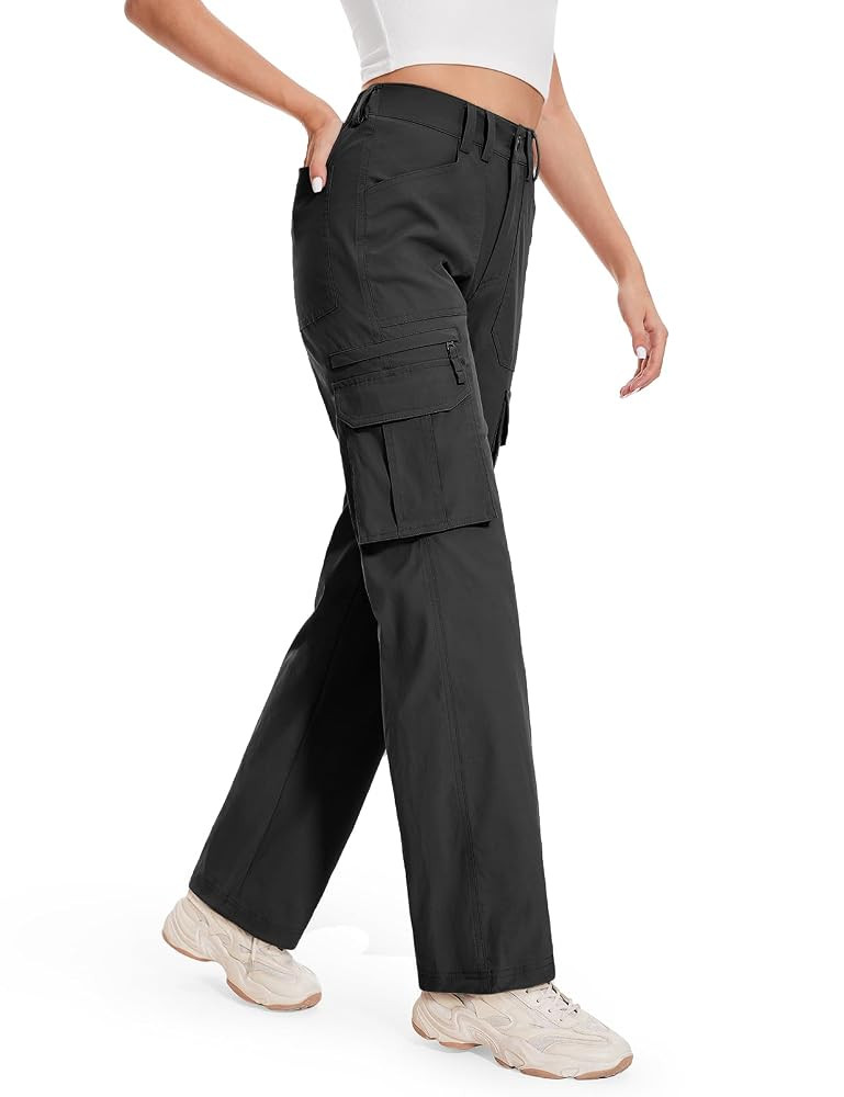 Moosehill Cargo Hiking Pants Women High Waisted Water Resistance Baggy Stretch Work Casual Travel... | Amazon (US)