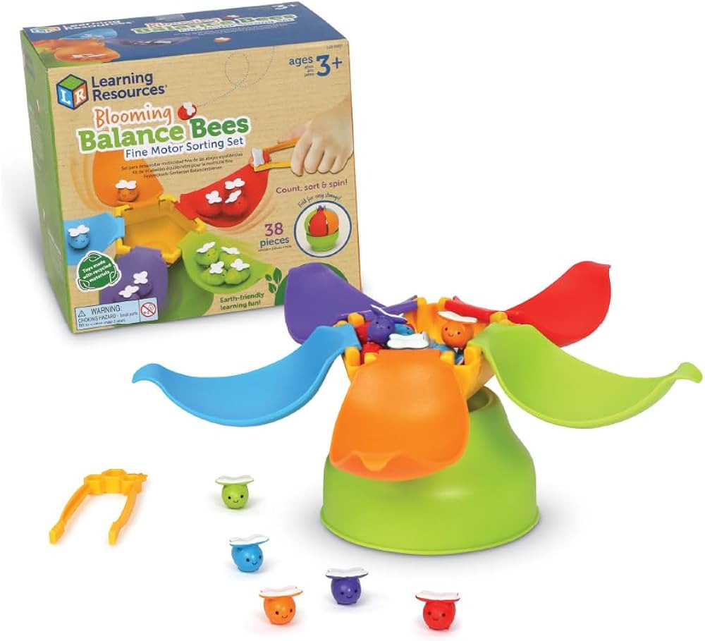 Learning Resources Blooming Balance Bees Fine Motor Sorting Eco Friendly Set - Preschool Learning... | Amazon (US)