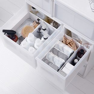 like-it Modular Organizer Shallow Large White | The Container Store