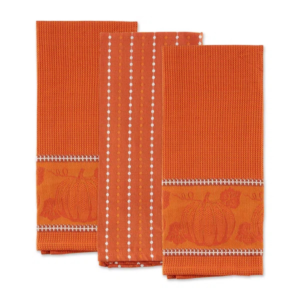 Edgilyn Cotton Tea Towel Kitchen Towel (Set of 3) | Wayfair North America