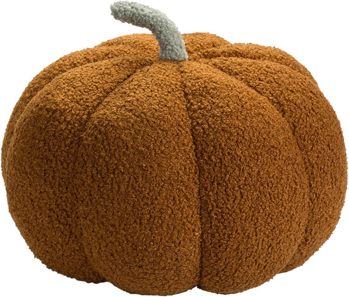 Maxpetus Fun Simulation Pumpkin Pillows Plush Pillows Sofa cushions-13inch (Caramel Colour) | Amazon (US)