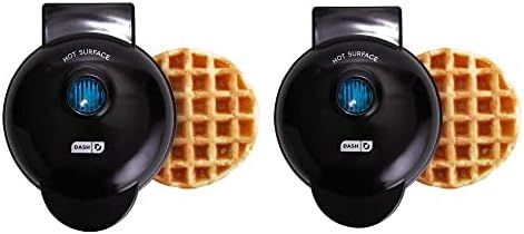 DASH Mini Waffle Maker (2 Pack) for Individual Waffles Hash Browns, Keto Chaffles with Easy to Cl... | Amazon (US)