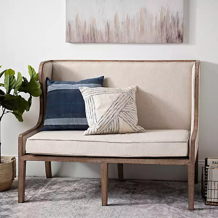 Weathered Ivory Louis Loveseat | Kirkland's Home