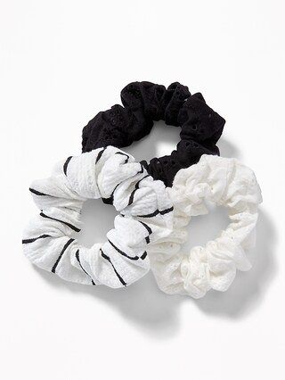 Scrunchie Hair-Tie 3-Pack for Women | Old Navy US