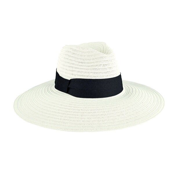 Women's San Diego Hat Company Ultrabraid Fedora Knotted Grosgrain UBL6494 White | Bed Bath & Beyond