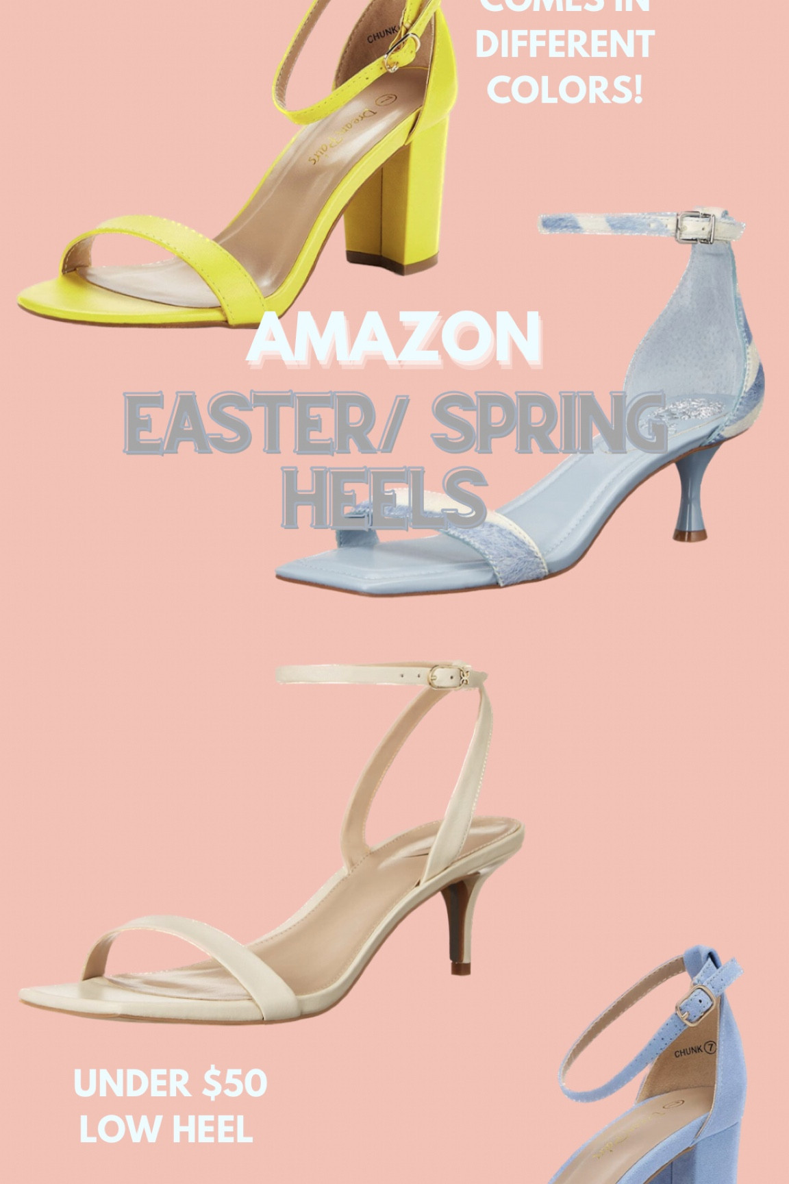 How fun are these low heel spring shoes! Perfect to pair with your Easter dress!

#eastershoes #lowheel #strapyheels #heels #springshoes

#LTKshoecrush #LTKunder50 #LTKFind
