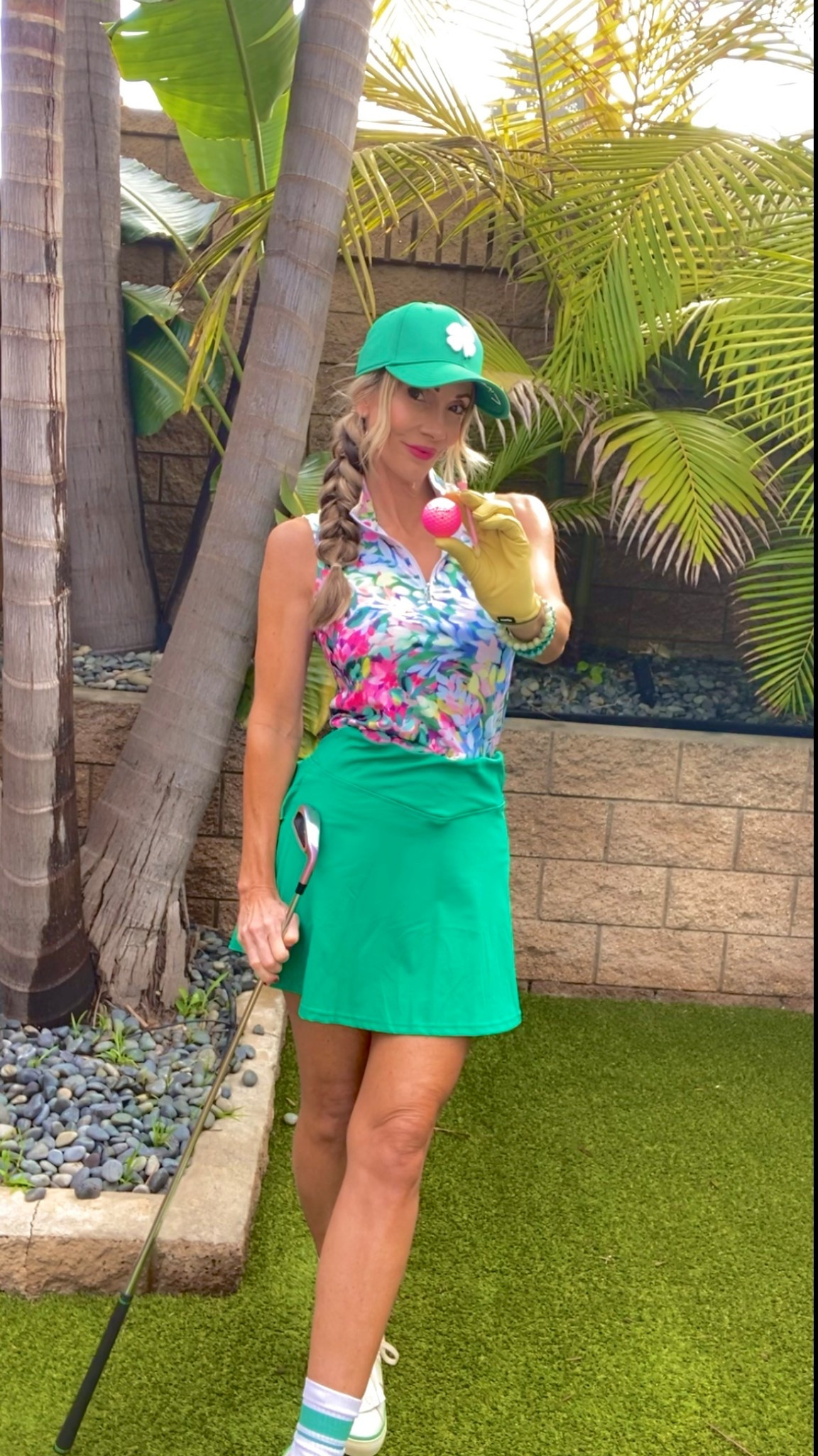 Golf, colorful polo, green hat, green skirt. Perfect Golf outfit for Easter.
Outfit-SML Ace Golfs 20% off K20SG 
Hat-Black clover USA 15% off on website 15KATANA

#LTKFestival #LTKActive #LTKFindsUnder50