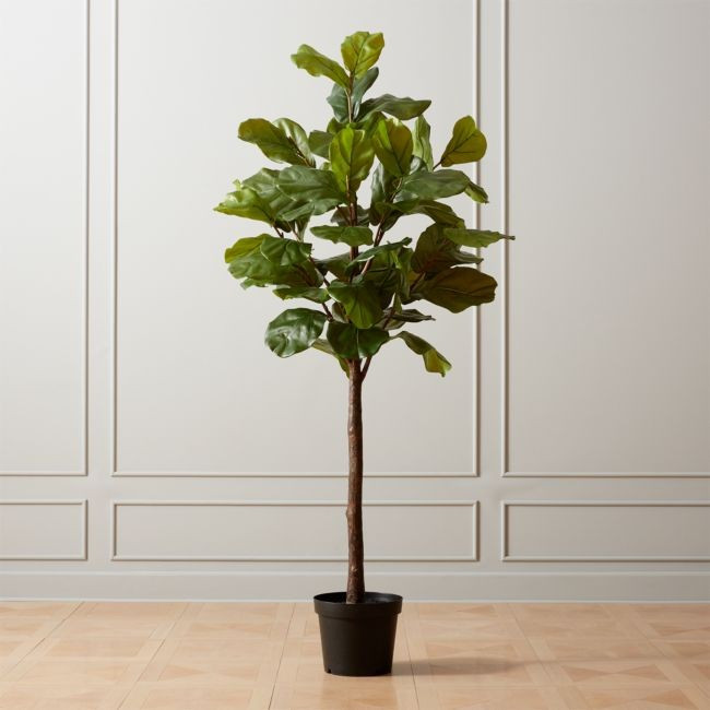 Faux Potted Fiddle Leaf Fig 7' | CB2