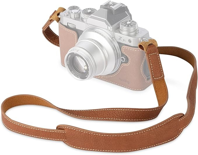 SMALLRIG Leather Camera Strap, Vintage Brown Genuine Leather Neck Shoulder Camera Strap for Canon... | Amazon (US)