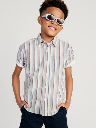 Short-Sleeve Oxford Shirt for Boys | Old Navy (US)