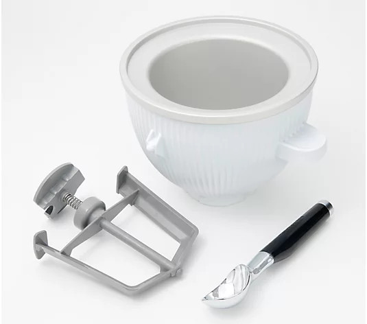 KitchenAid Ice Cream Maker Attachment w/ Ice Cream Scoop - QVC.com | QVC