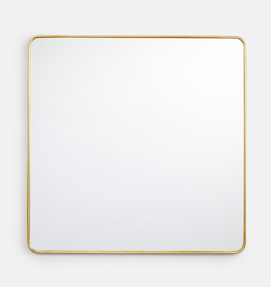Rounded Square Metal Framed Mirror | Rejuvenation