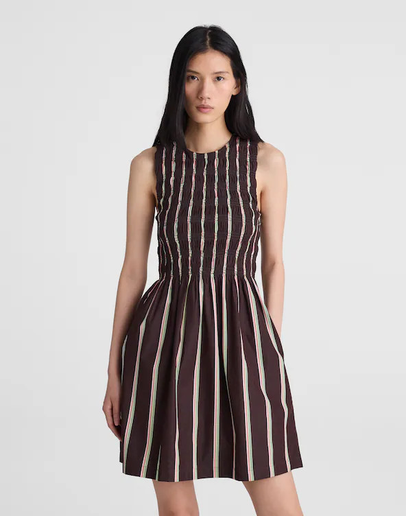 Madewell x Shopbop Melody Smocked Mini Dress | Madewell