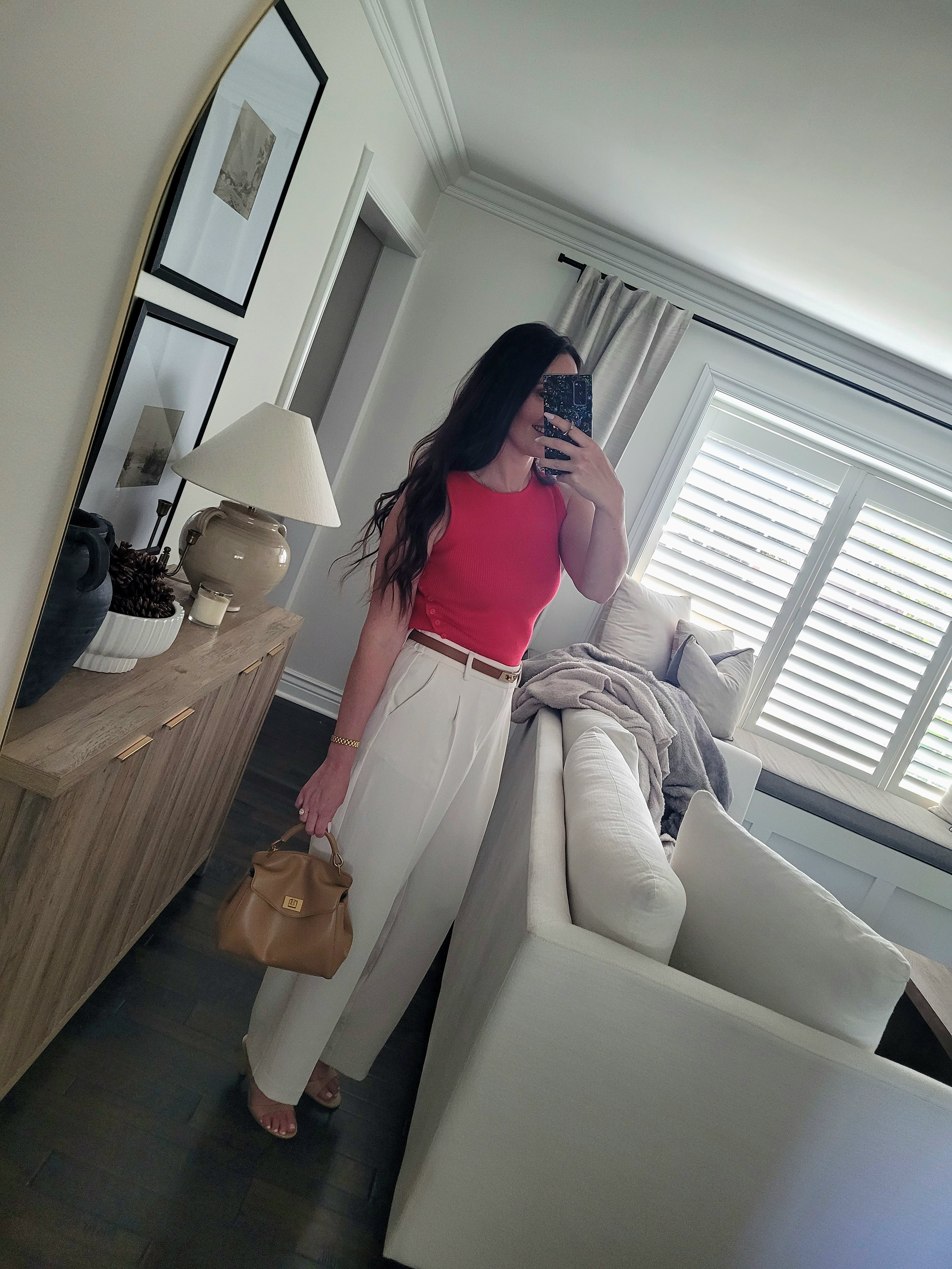 I found the best white wide leg pants for summer outfits @Target - work outfits, date night outfits, beach vacation outfits and more!  I paired mine with a fitted sleeveless sweater, designer look belt, top handle bag, dainty gold jewelry from @Ana Luisa and kitten heel sandals for an old money look to wear to a graduation! Great for travel, the office, and all summer long!

#LTKWorkwear #LTKTravel #LTKootd