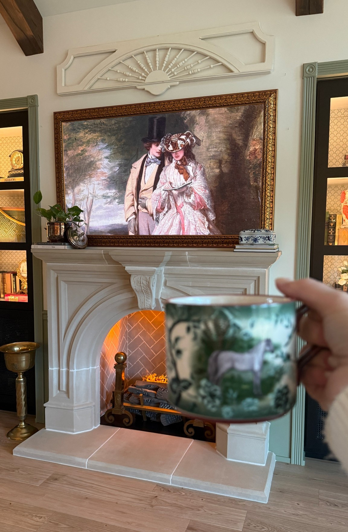 Good morning 🥰 some of my favorite things in this photo including this coffee mug, our TV frame (which yall have been LOVING too AND is currently 45% off!), and my new vintage champagne bucket!

#LTKHome #LTKmorningroutine #LTKSeasonal