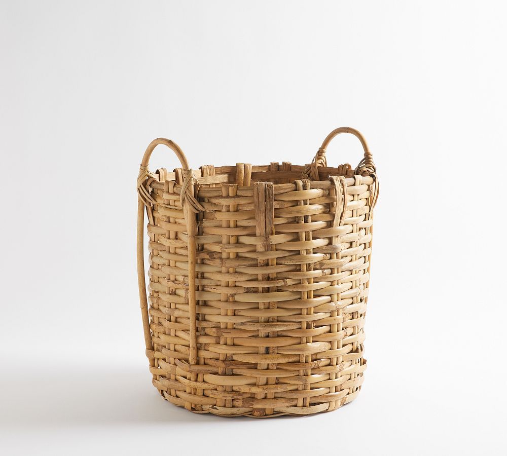Artisan Rustic Handcrafted Tote Basket | Pottery Barn (US)