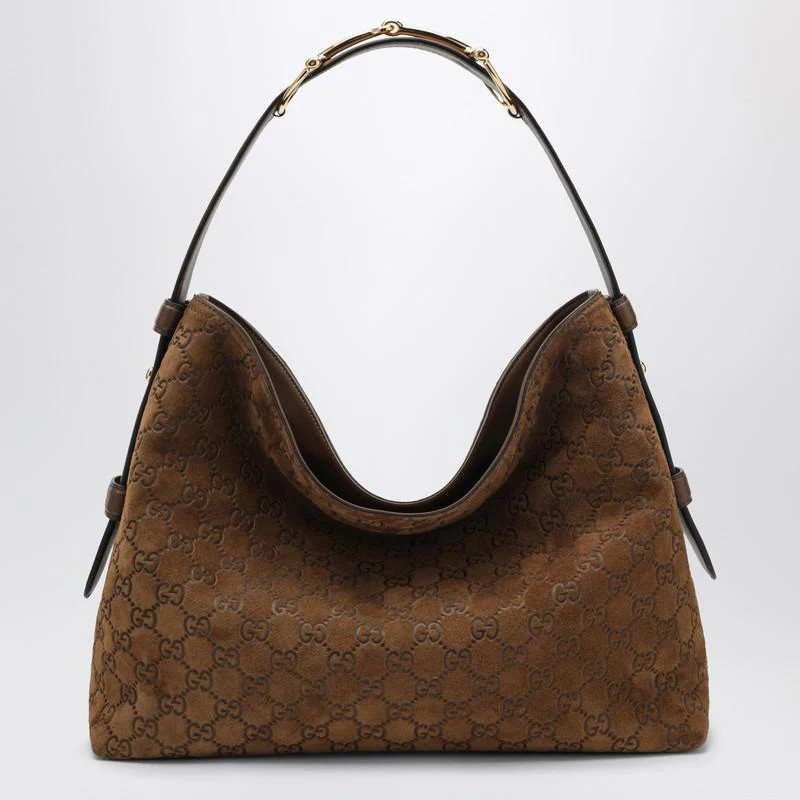 Gucci Medium Gg Suede Beatrix Shoulder Bag | Baltini
