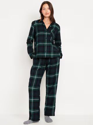 Flannel Pajama Set for Women | Old Navy (US)