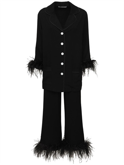Ensemble de pyjama avec plumes | Luisaviaroma