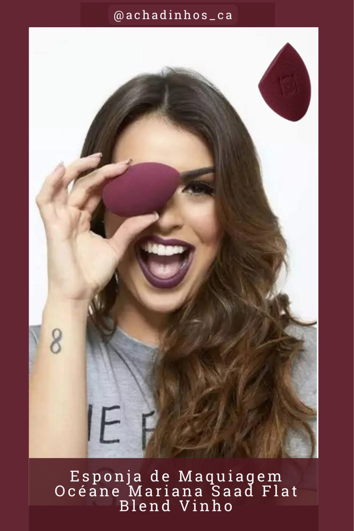Se você está procurando uma esponja de maquiagem de alta qualidade e com um toque de elegância, a Flat Blend Vinho da Océane é a escolha certa! ✨💕




#LTKbeauty #LTKbrasil #LTKstyletip