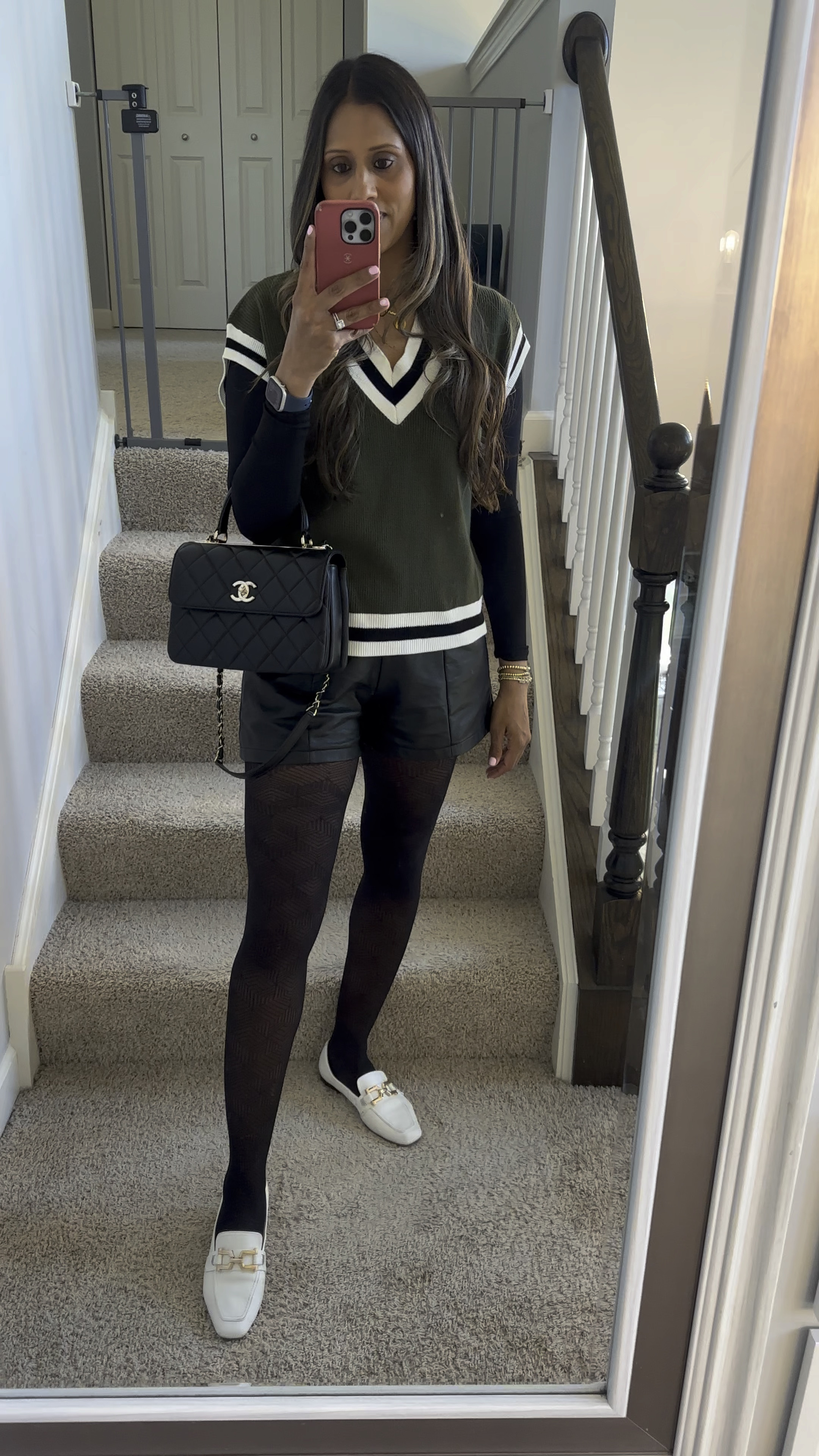 Loving this sweater vest! These are the most comfortable faux leather shorts 

#LTKVideo #LTKfindsunder50 #LTKstyletip