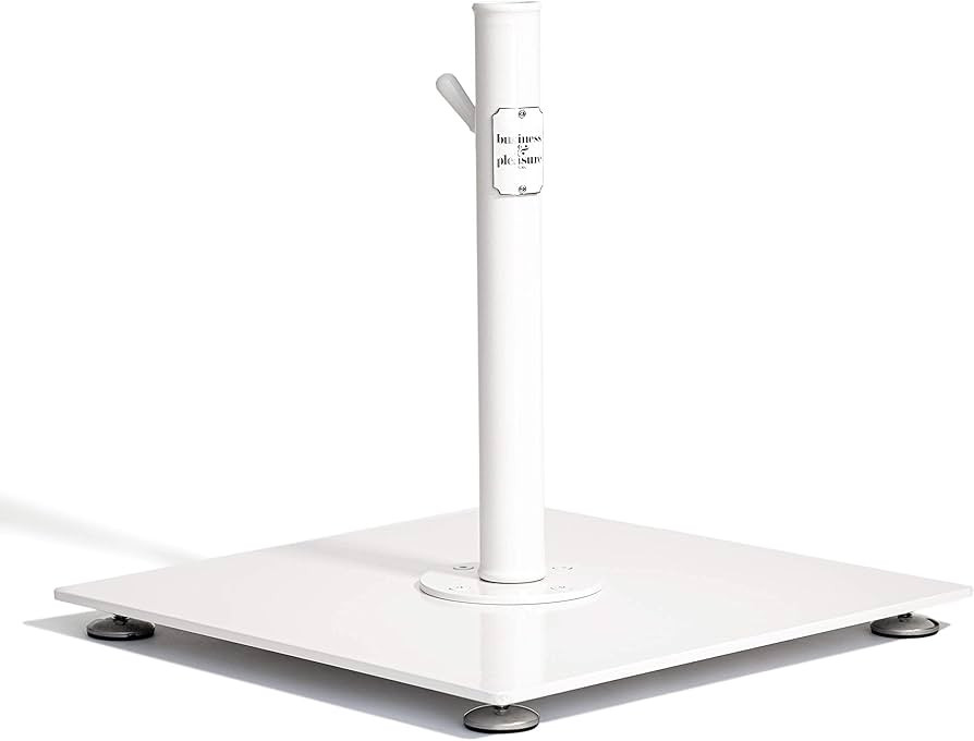 Business & Pleasure Co. Classic White Umbrella Base - Perfect for The Patio Table or Pool - Heavy... | Amazon (US)