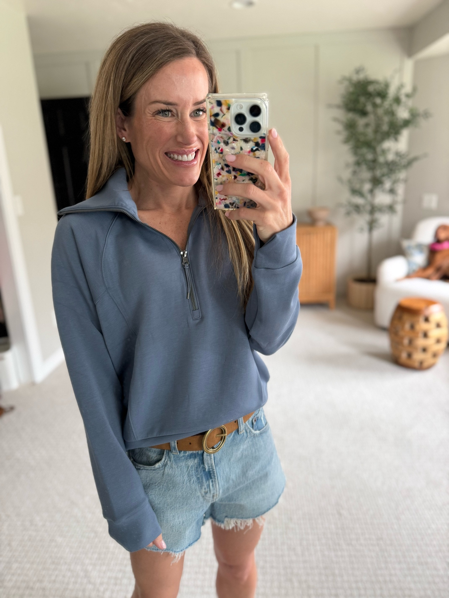 Summer outfits 
Abercrombie denim shorts
Spanx pullover

#LTKootd #LTKmomlife
