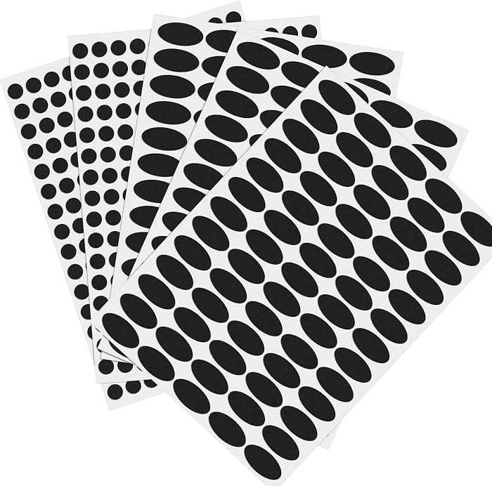 Mudder 611 Pieces Essential Oil Label Bottle Stickers White Waterproof Labels Oval-Shaped and Rou... | Amazon (US)
