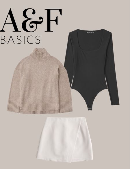Mix and match this bodysuit or sweater with a super cute mini skirt from Abercrombie or layer the tops together on a cold day 🤎

#LTKfindsunder100 #LTKstyletip #LTKSeasonal