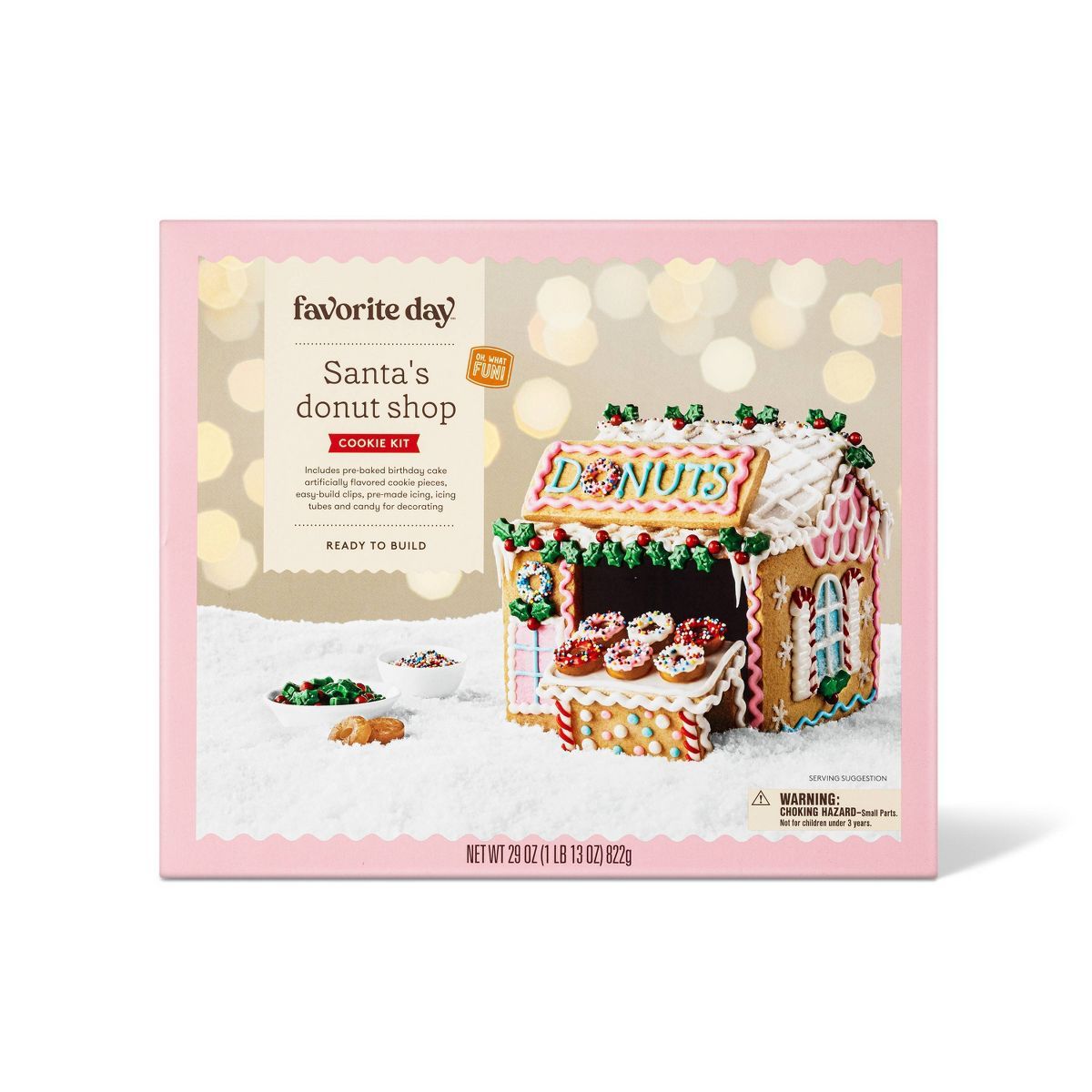 Holiday Santa's Donut Shop Gingerbread Kit - 27.5oz - Favorite Day™ | Target