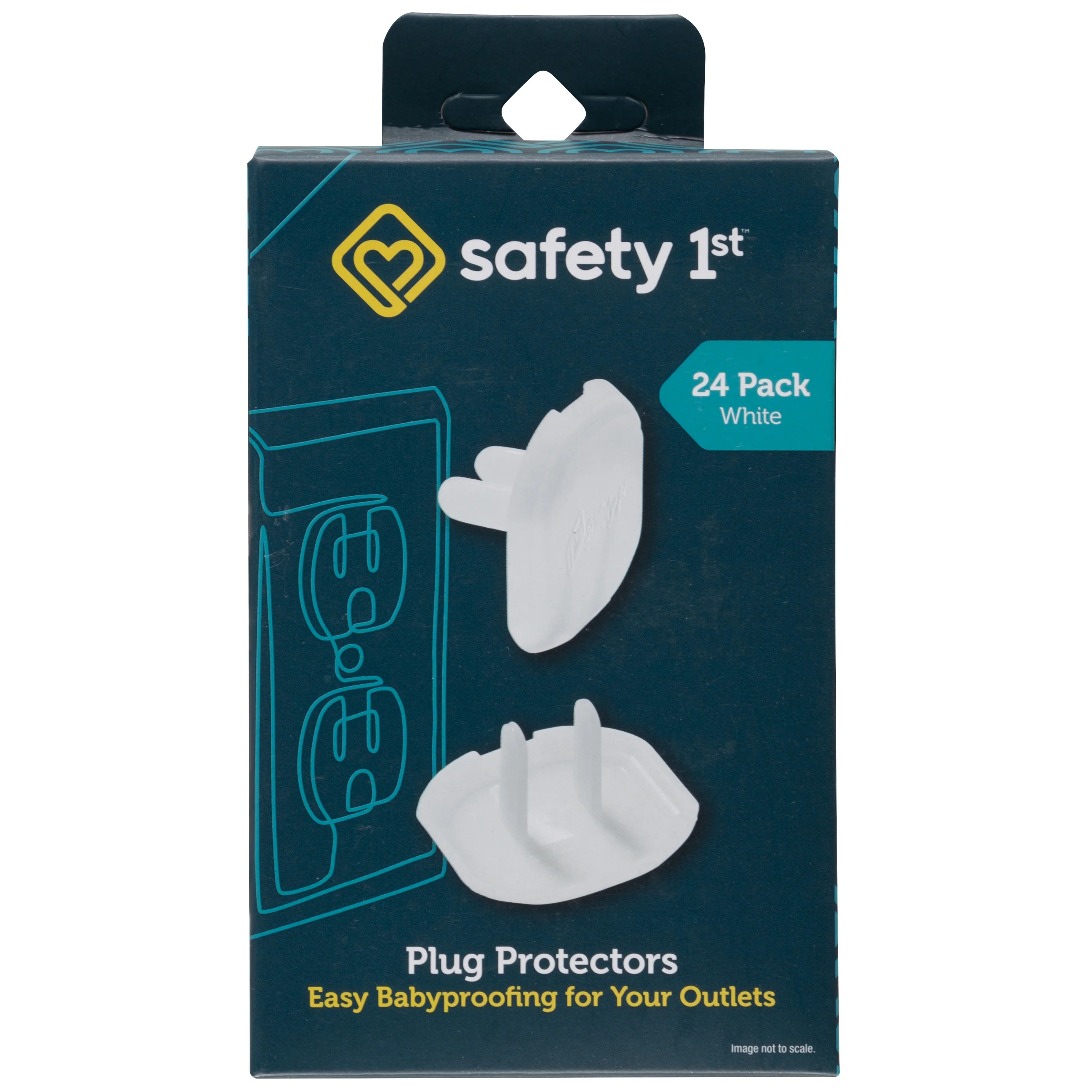 Safety 1st Plug Protectors (24pk), White, Toddler | Walmart (US)