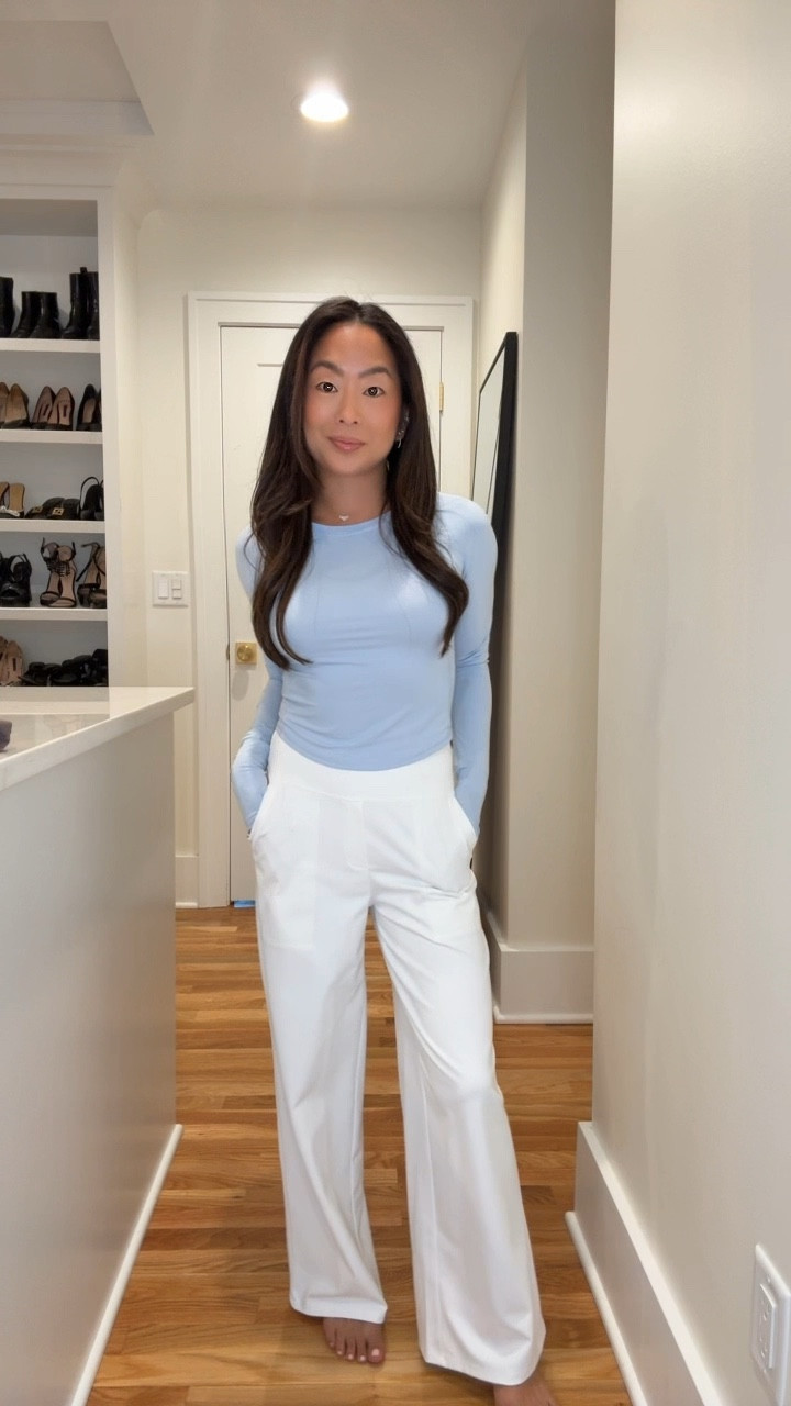 These are some of my absolute FAVORITE workout and casual wear from Amazon. The quality is legit and honestly reminds me of Lulu for a fraction of the price!! 
I got XS in heights 5’2-5’4 in white, taupe, dark grey pants 
XXS in the Smokey blush, light denim, & black tops 

#LTKOver40 #LTKPetite #LTKootd