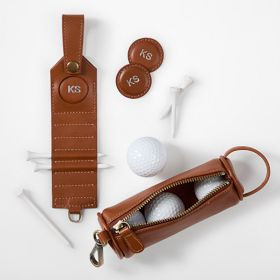 Graham Leather Golf Ball Pouch and Tee Set | Mark and Graham