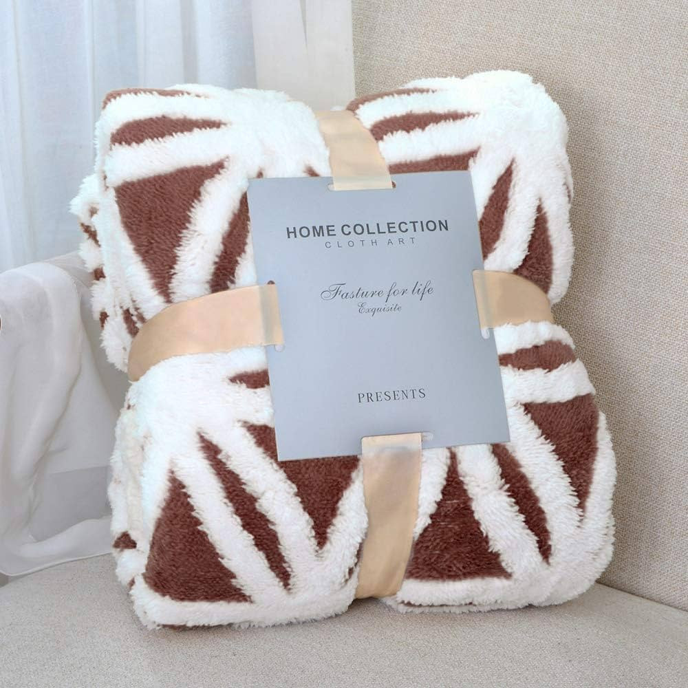LOMAO Sherpa Fleece Blanket Fuzzy Soft Throw Blanket Dual Sided Blanket for Couch Sofa Bed (Brown... | Amazon (US)
