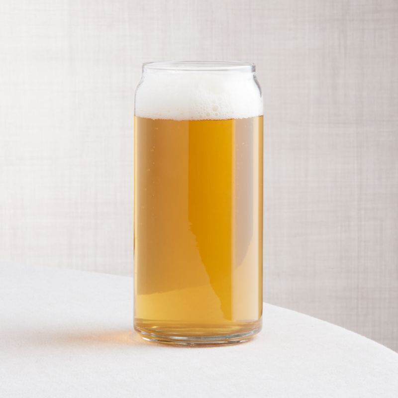 Beer Can-Shaped Glass 21 oz. + Reviews | Crate & Barrel | Crate & Barrel