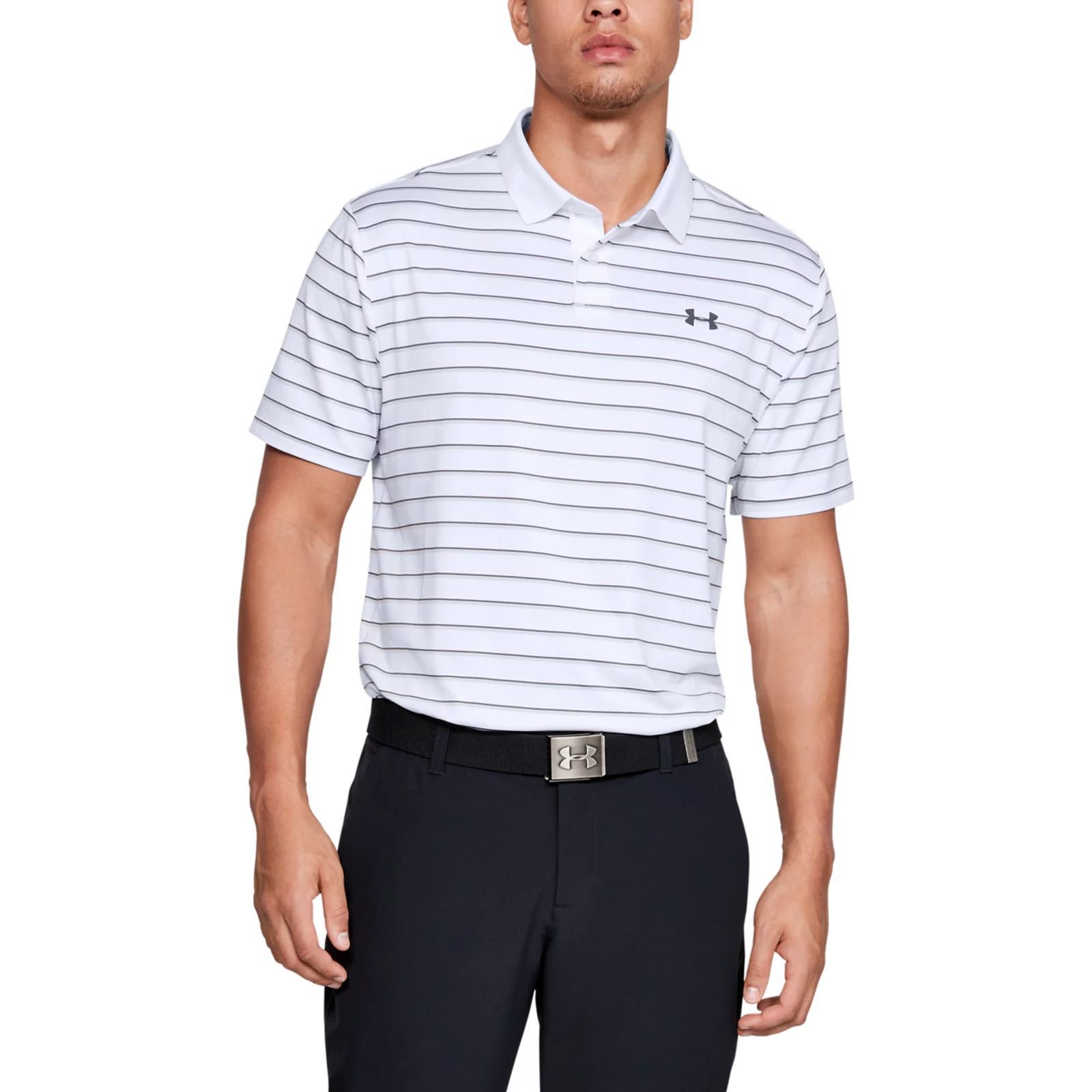 Men's Under Armour Striped Performance 2.0 Golf Polo, Size: 3XL, Natural | Kohl's