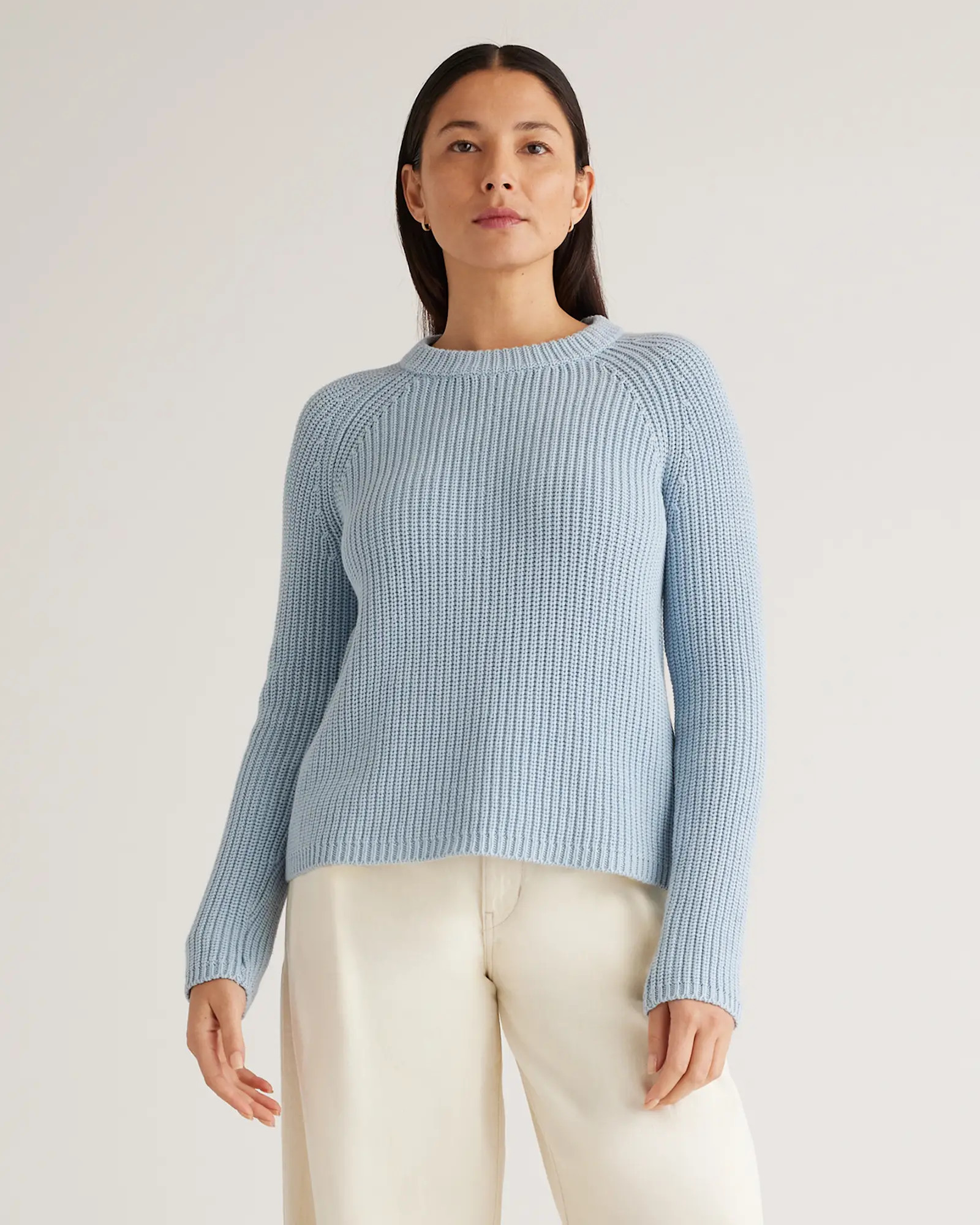 100% Organic Cotton Fisherman Crew Sweater | Quince