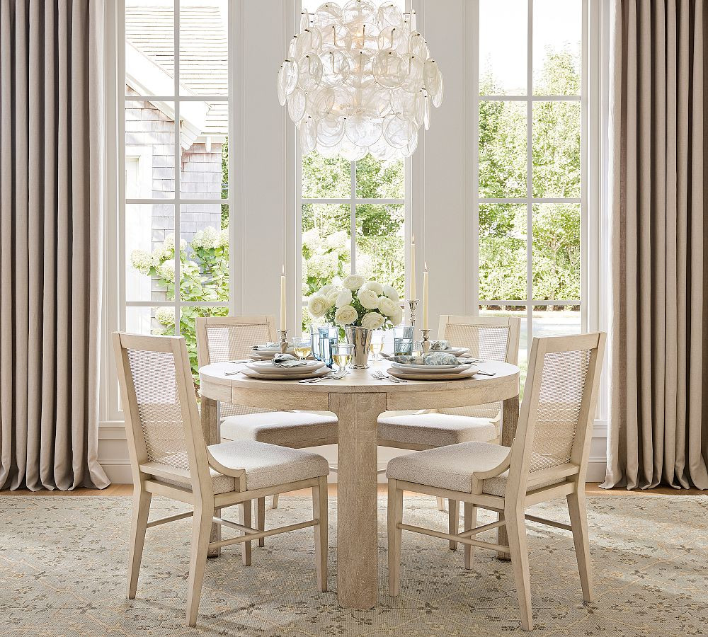 Aptos Round Extending Dining Table (50"-74") | Pottery Barn (US)