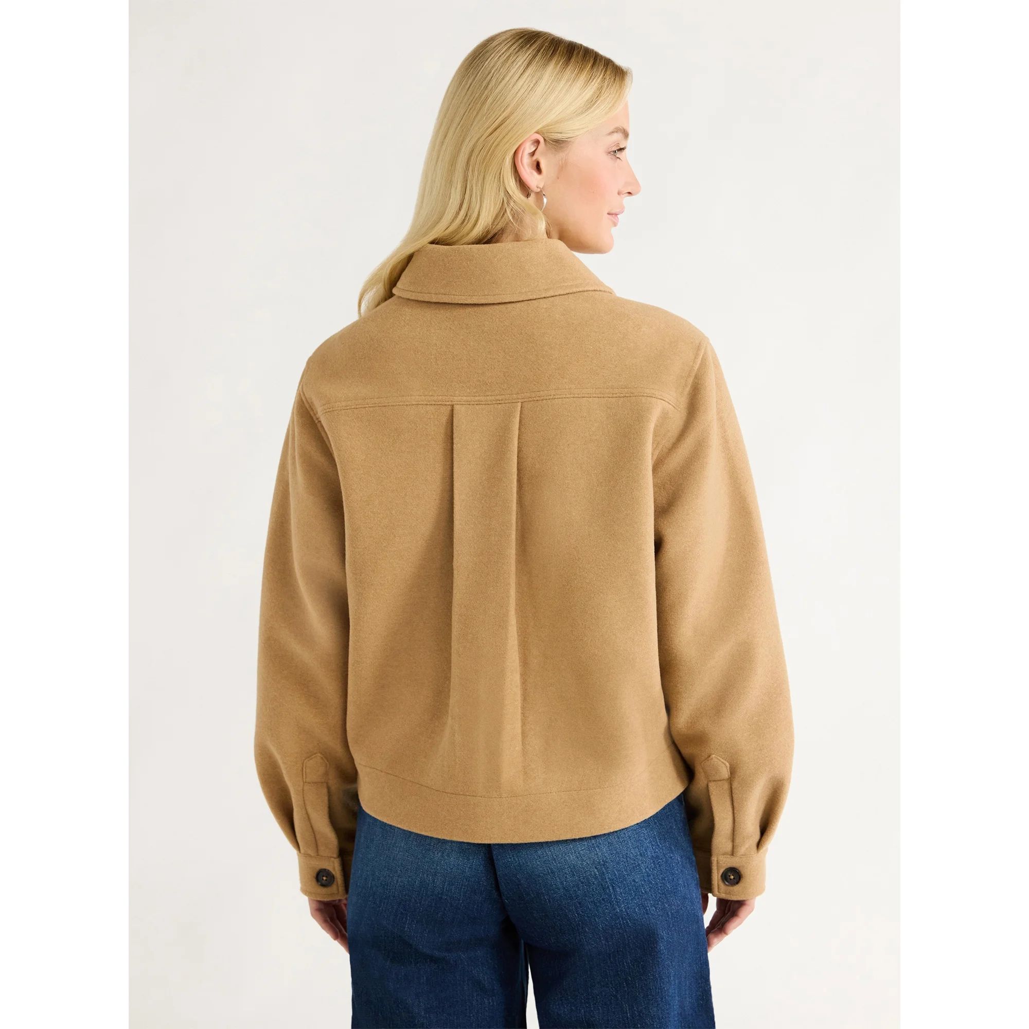 Free Assembly Women's Cropped Utility Jacket, XS-XXL | Walmart (US)