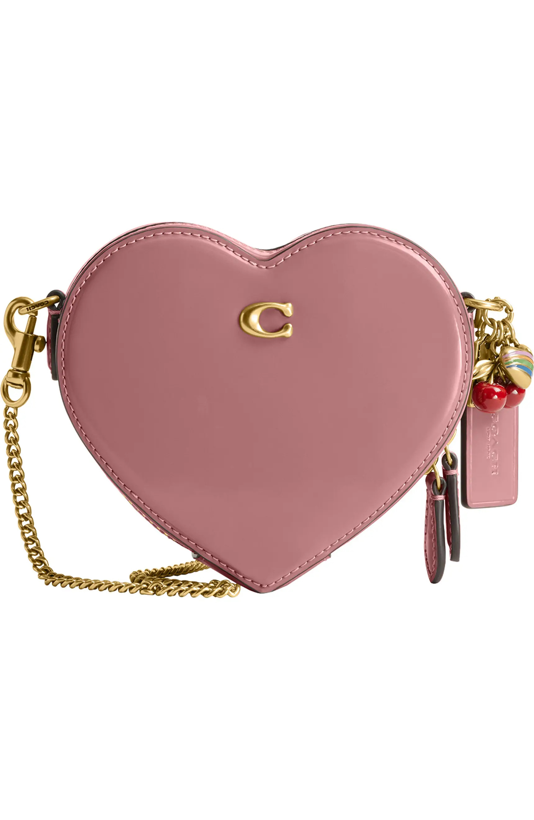 Spazzolato Leather Heart Crossbody Bag | Nordstrom
