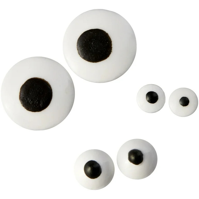Wilton Edible Candy Eyeball Sprinkles Halloween Googly Eyes Black & White 2.75 oz. | Walmart (US)