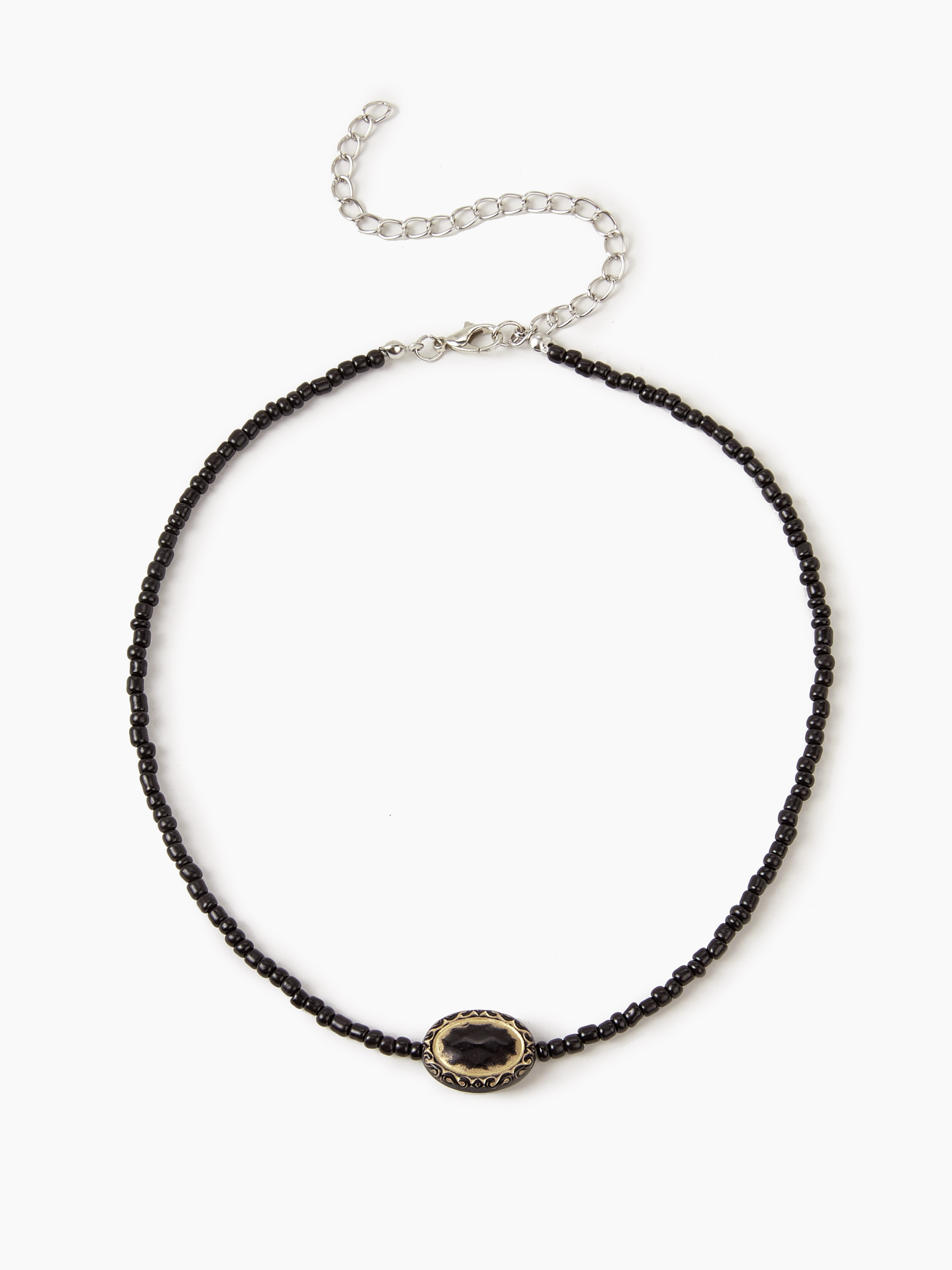 Stone Stone Beaded Necklace For Daily Casual Date | Cider