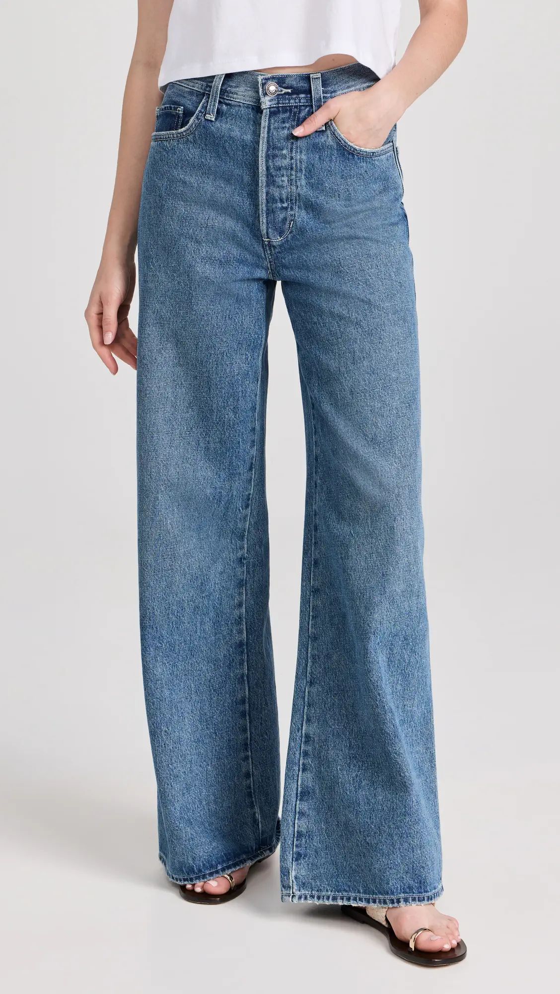 Favorite Daughter The Ollie Ultimate Baggy Wide Leg Jeans | Shopbop | Shopbop