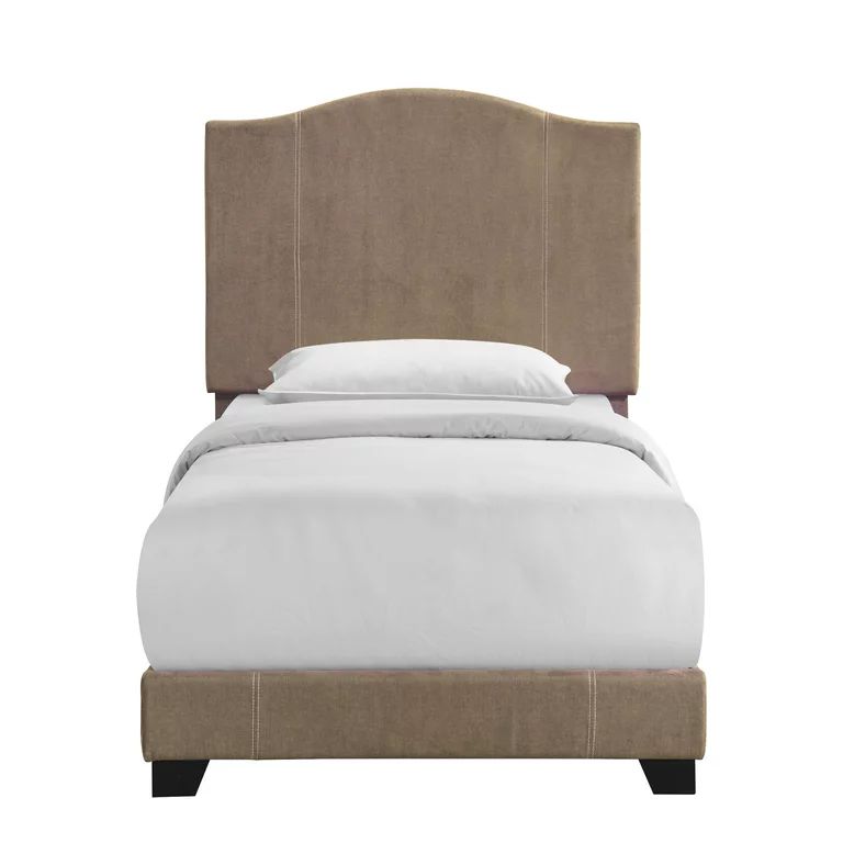 Home Meridian Stitched Camel Back Twin All-In-One Bed- Sand | Walmart (US)