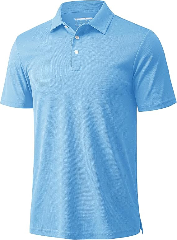 MAGCOMSEN Men's Polo Shirts 3 Buttons Casual Work T Shirts Quick Dry Short Sleeve Golf Shirt Piqu... | Amazon (US)