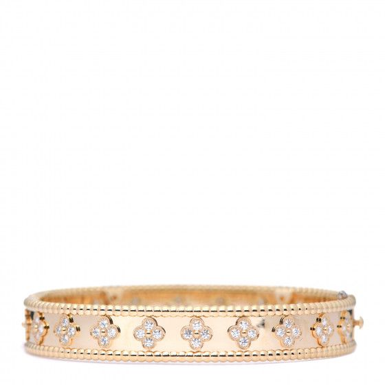 VAN CLEEF & ARPELS

18K Yellow Gold Diamond Perlee Clovers Bangle Bracelet L | Fashionphile